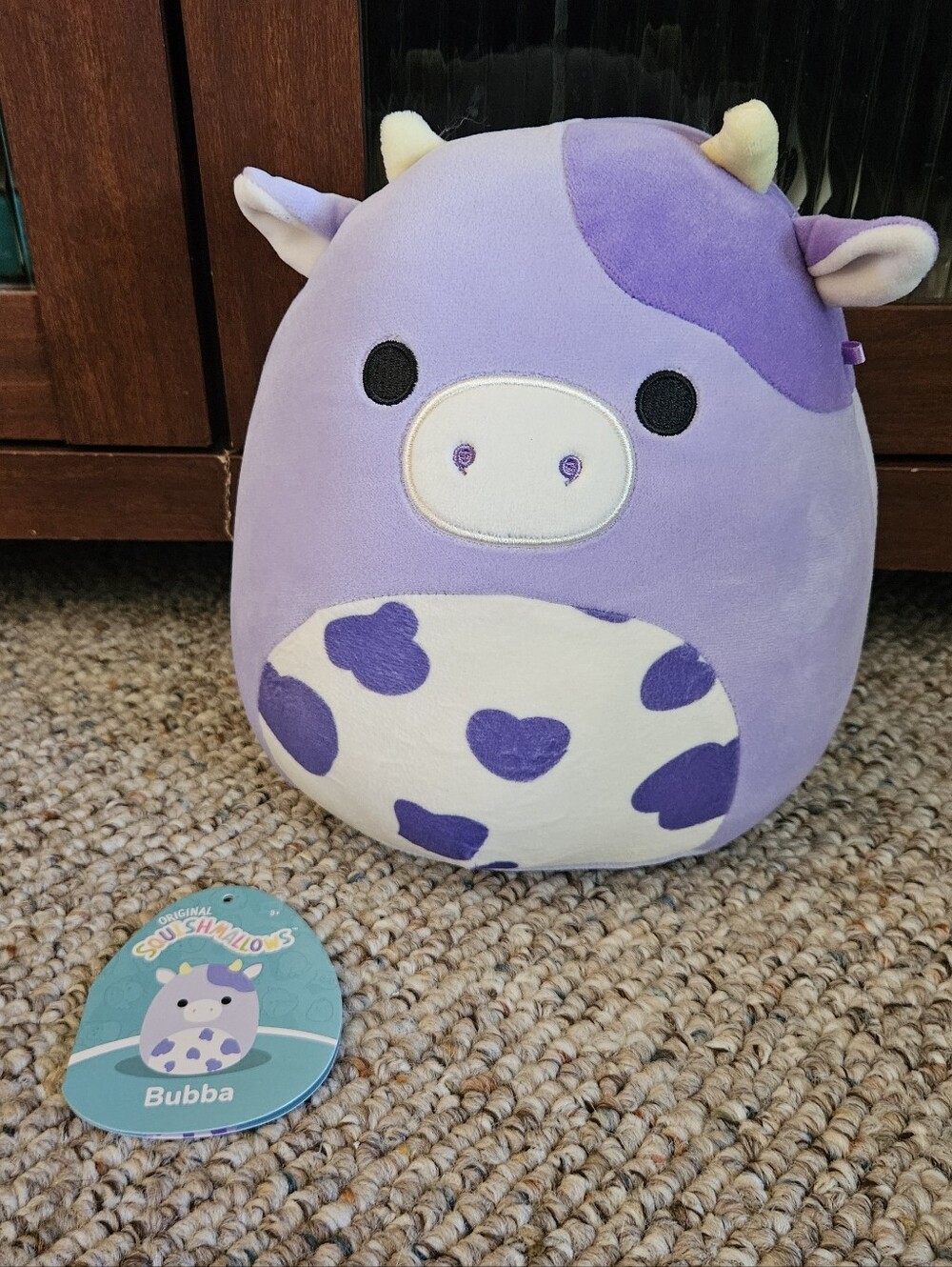 Squishmallow Bubba Purple Cow